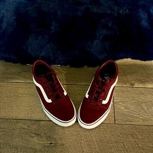 Van sneakers…..canvas material Burgundy color